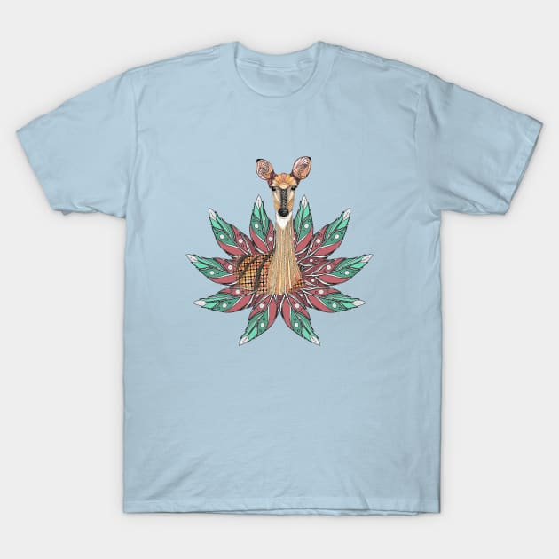 Deer Totem Animal T-Shirt by FreeSpiritMeg